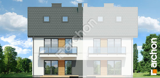 Дворовой фасад Дом в фиалках 14 (Р2Б) вер.3