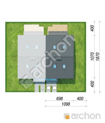 Проект дома ARCHON+ Дом в фиалках 14 (Р2Б) вер.3 Ситуація