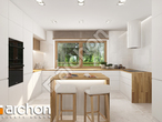 Проект дома ARCHON+ Дом в навлоциях 4 (Г2) визуализация кухни 2 вид 1