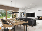 Проект дома ARCHON+ Дом в навлоциях 4 (Г2) дневная зона (визуализация 2 вид 1)