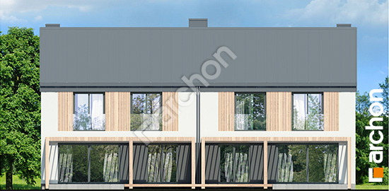 Дворовой фасад Дом в нарциссах 7 (Р2)