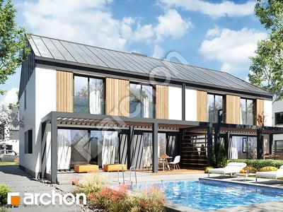 Проєкт будинку ARCHON+ Будинок в нарцисах 7 (Р2)