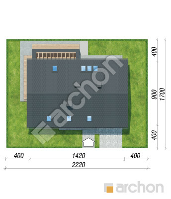 Проєкт будинку ARCHON+ Будинок в мандевілі 3 Ситуація