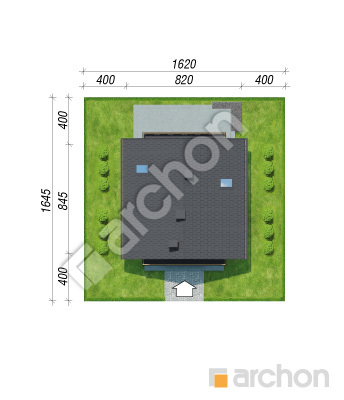 Проект дома ARCHON+ Дом в рододендронах 11 вер.3 Ситуація