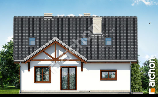 Дворовой фасад Дом в бруснике 3 вер.2