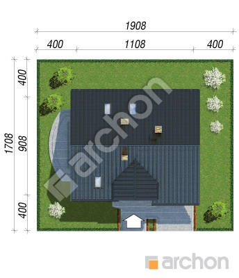 Проект дома ARCHON+ Дом в люцерне 2 вер.2 Ситуація