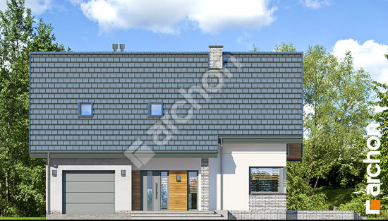 Передний фасад Дом в аурорах 3