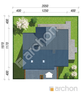 Проект дома ARCHON+ Дом в аурорах 3 Ситуація