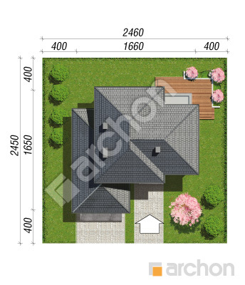 Проект дома ARCHON+ Вилла Оливия 3 (Г2) Ситуація