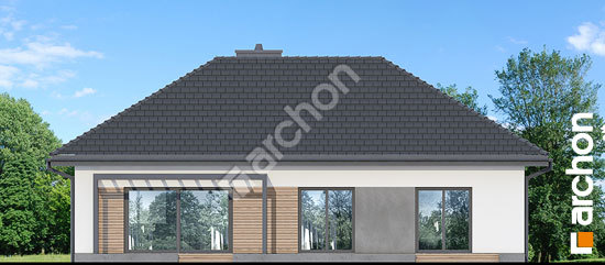 Дворовой фасад Дом в овсянницах 10