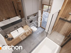 Проект будинку ARCHON+ Будинок у вівсянниці 10 візуалізація ванни (візуалізація 3 від 4)