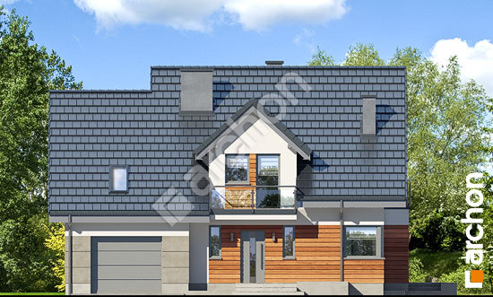 Передний фасад Дом в тамарисках 4 (ПН)