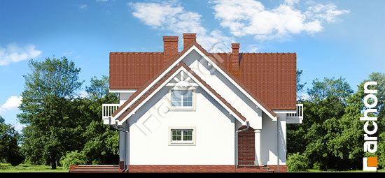 Бочний фасад Будинок в лобеліях вер.2