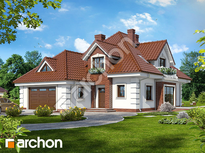 Проект будинку ARCHON+ Будинок в орхідеях (П) вер. 2 Вид 1