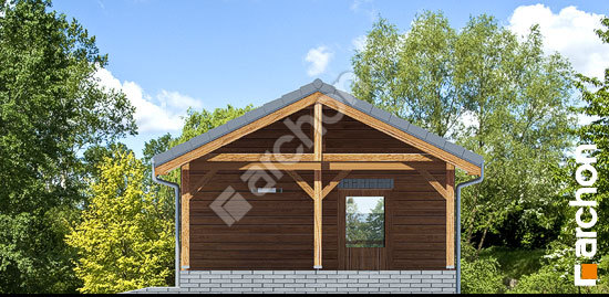 Бочний фасад Гаражний навіс Н3