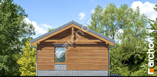 Боковой фасад Гаражный навес Н3