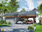 Проект дома ARCHON+ Гаражный навес Н3 стилизация 3