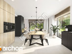 Проект дома ARCHON+ Дом в лесной землянике визуализация кухни 1 вид 3