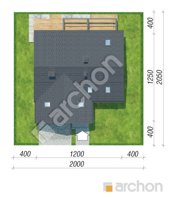 Проєкт будинку ARCHON+ Будинок в лісовій суниці Ситуація