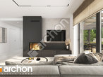 Проект дома ARCHON+ Дом в лесной землянике дневная зона (визуализация 1 вид 2)