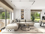 Проект дома ARCHON+ Дом в лесной землянике дневная зона (визуализация 1 вид 3)