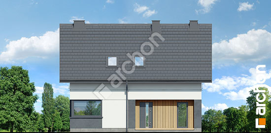 Передній фасад Будинок під сосною 3