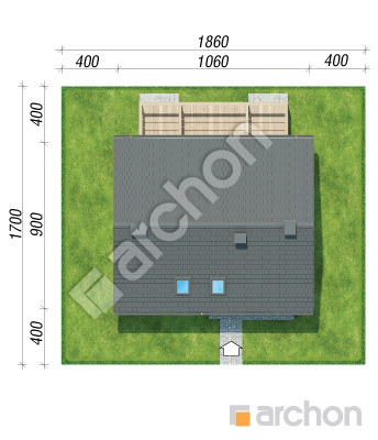 Проект дома ARCHON+ Дом под сосной 3 Ситуація