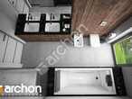 Проект будинку ARCHON+ Будинок в нігеллах 2 (Г2) візуалізація ванни (візуалізація 3 від 4)