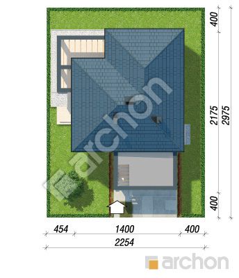 Проект дома ARCHON+ Дом в нигеллах 2 (Г2) Ситуація