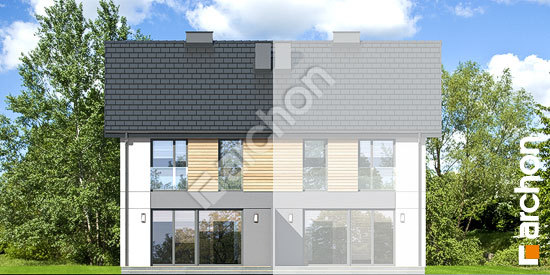 Дворовой фасад Дом в ривиях 6 (ГБ)