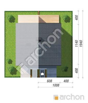 Проєкт будинку ARCHON+ Будинок в рівіях 6 (ГБ) Ситуація