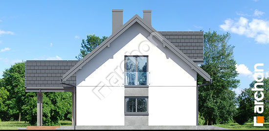 Боковой фасад Дом в яблонках 22