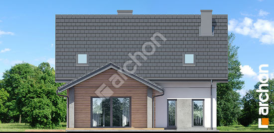 Дворовий фасад Будинок в яблонках 22