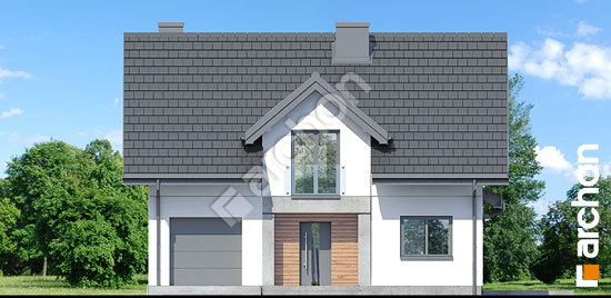 Передний фасад Дом в яблонках 22