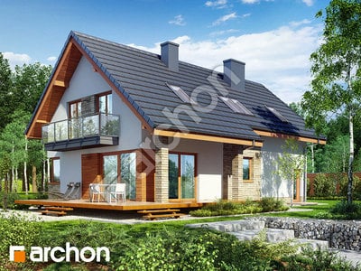 Проект дома ARCHON+ Дом в айдаредах 5 (А) 