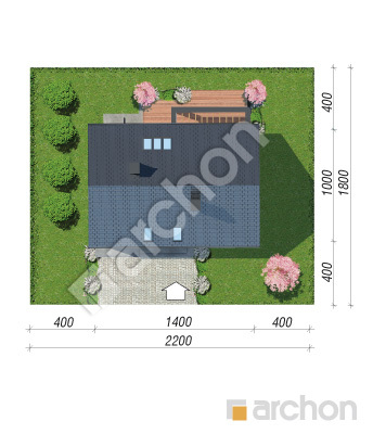 Проєкт будинку ARCHON+ Будинок в комміфорах 5 Ситуація