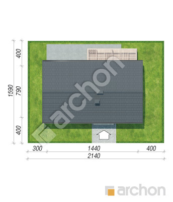 Проект дома ARCHON+ Дом в ирисе (А) Ситуація
