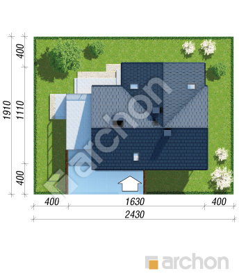 Проєкт будинку ARCHON+ Будинок в лауренціях Ситуація