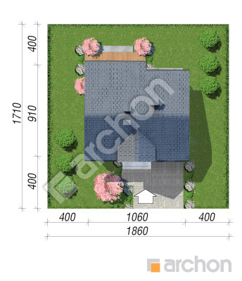 Проект дома ARCHON+ Дом в люцерне 8 Ситуація