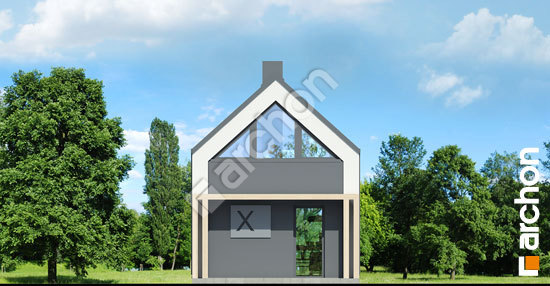 Передний фасад Летний домик в голокучнике 2 вер.2