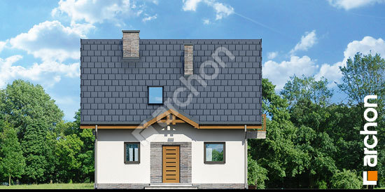 Передній фасад Будинок в суниці 3