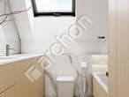 Проект дома ARCHON+ Дом в голокучнике (А) визуализация ванной (визуализация 3 вид 2)