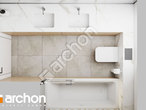 Проект дома ARCHON+ Дом в голокучнике (А) визуализация ванной (визуализация 3 вид 4)