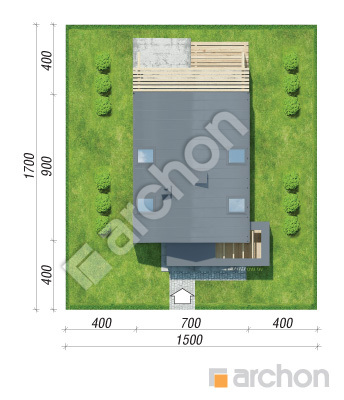 Проєкт будинку ARCHON+ Будинок в голокупнику (А) Ситуація