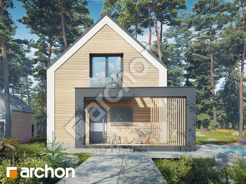 Проект дома ARCHON+ Дом в голокучнике (А) Вид 1