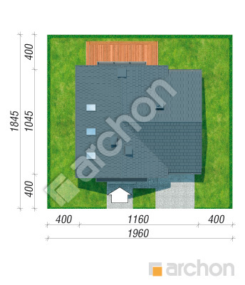 Проект дома ARCHON+ Дом в сон-траве 3 (Г) Ситуація