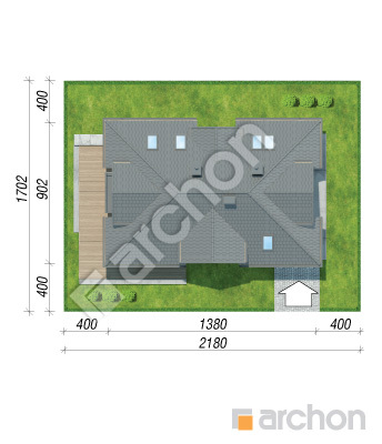 Проєкт будинку ARCHON+ Будинок в майорані (Н) Ситуація