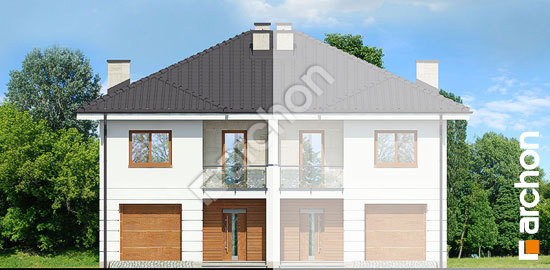 Передний фасад Вилла Амелия (Б) вер.2