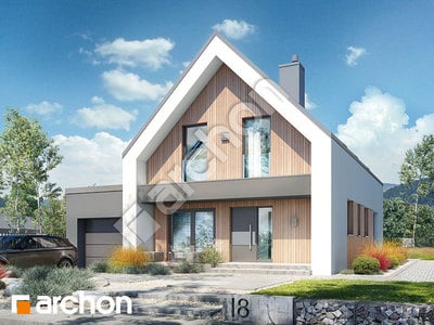 Проєкт будинку ARCHON+ Будинок в папаверах 2