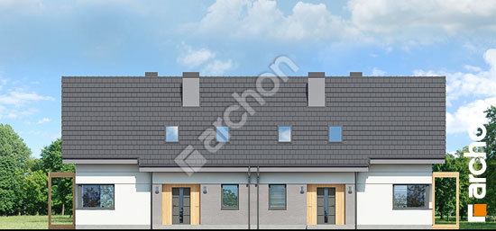 Передній фасад Будинок в хлорофітумі (АР2)